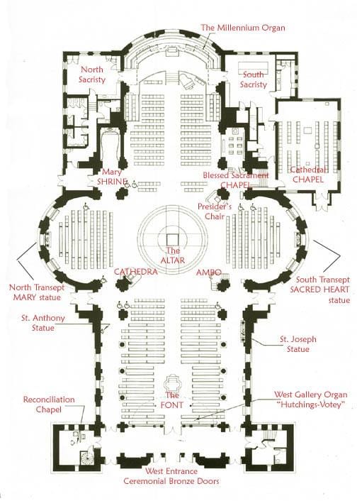 地图的圣詹姆斯cathedrales