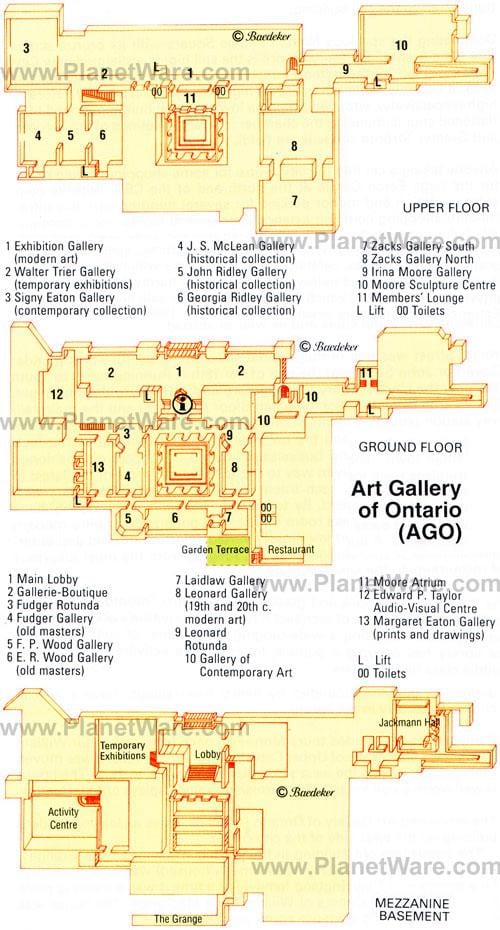 地图艺术画廊的安大略省
