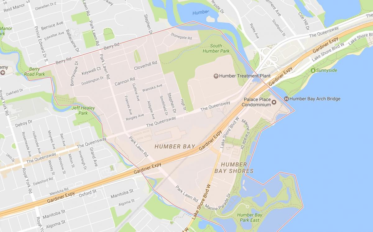 地图Stonegate-皇后大道的街区附近多伦多