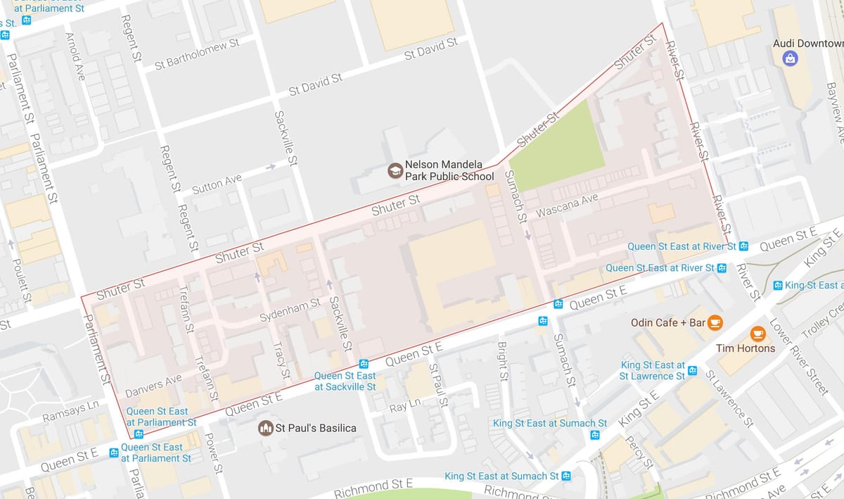 地图Trefann法院附近多伦多