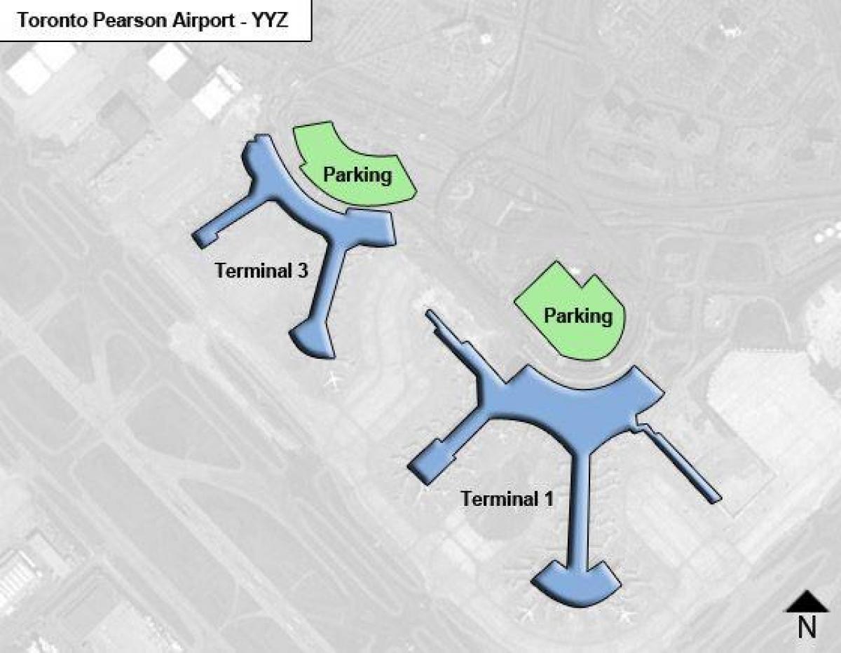 地图多伦多机场的加拿大