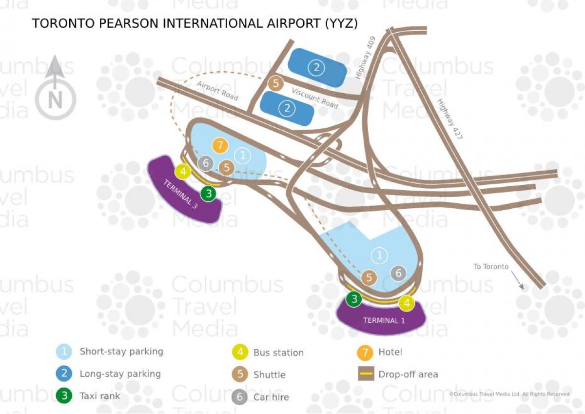 地图多伦多机场