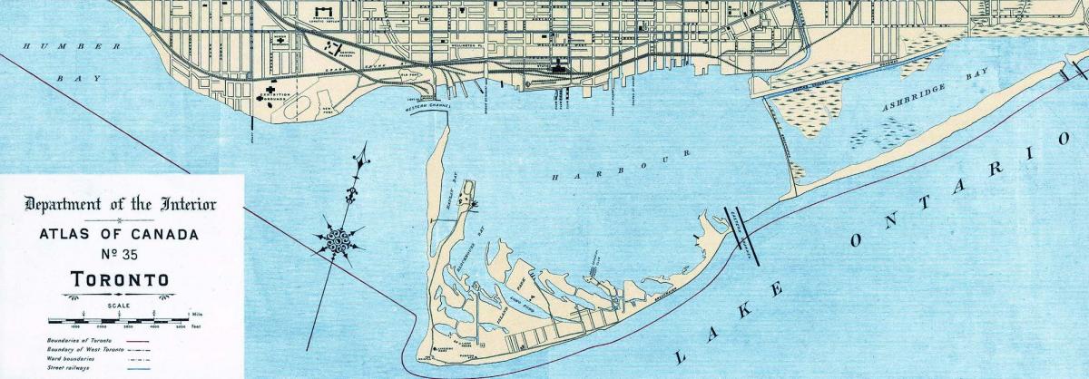 地图多伦多海港1906