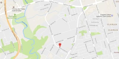 地图的俱乐的道路多伦多