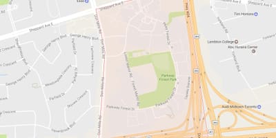 地的森林公园大道附近多伦多