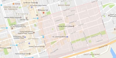 地图圣劳伦斯*多伦多附近
