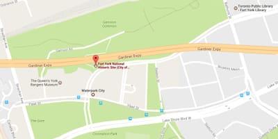 地图堡纽约附近多伦多