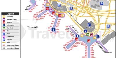 地图多伦多国际机场