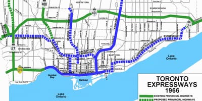 地图多伦多高速公路