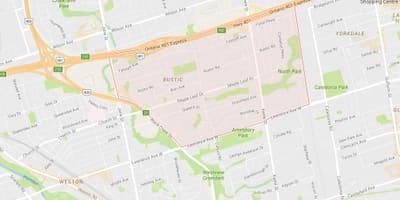 地图上的枫Leafneighbourhood多伦多
