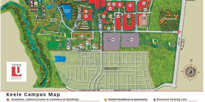 地图纽约keele大学校园