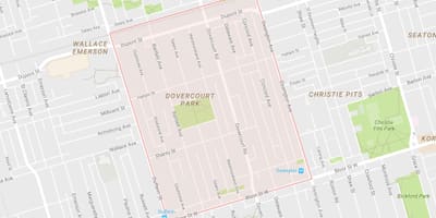 地图Dovercourt公园附近多伦多