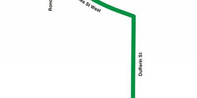 地图TTC193展的火箭的巴士路线多伦多