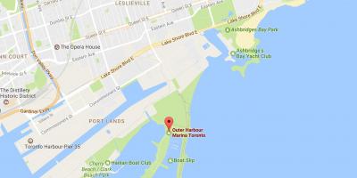 地图外的海港码头多伦多