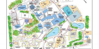 地图上的大学的多伦多米西索加的停车场