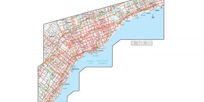 地图的官方道路安大略省
